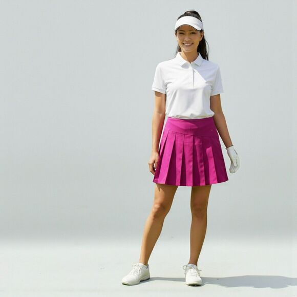 Callaway Opti Dri Golf Skort 6 Pink Pleated High Waisted Built-In Shorts ⛳ - Picture 1 of 12
